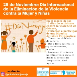 Campaña vía redes por el Día Internacional de la Eliminación de la Violencia contra la Mujer y las Niñas
