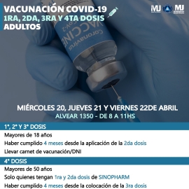 El Centro Vacunatorio se traslada a Alvear 1350