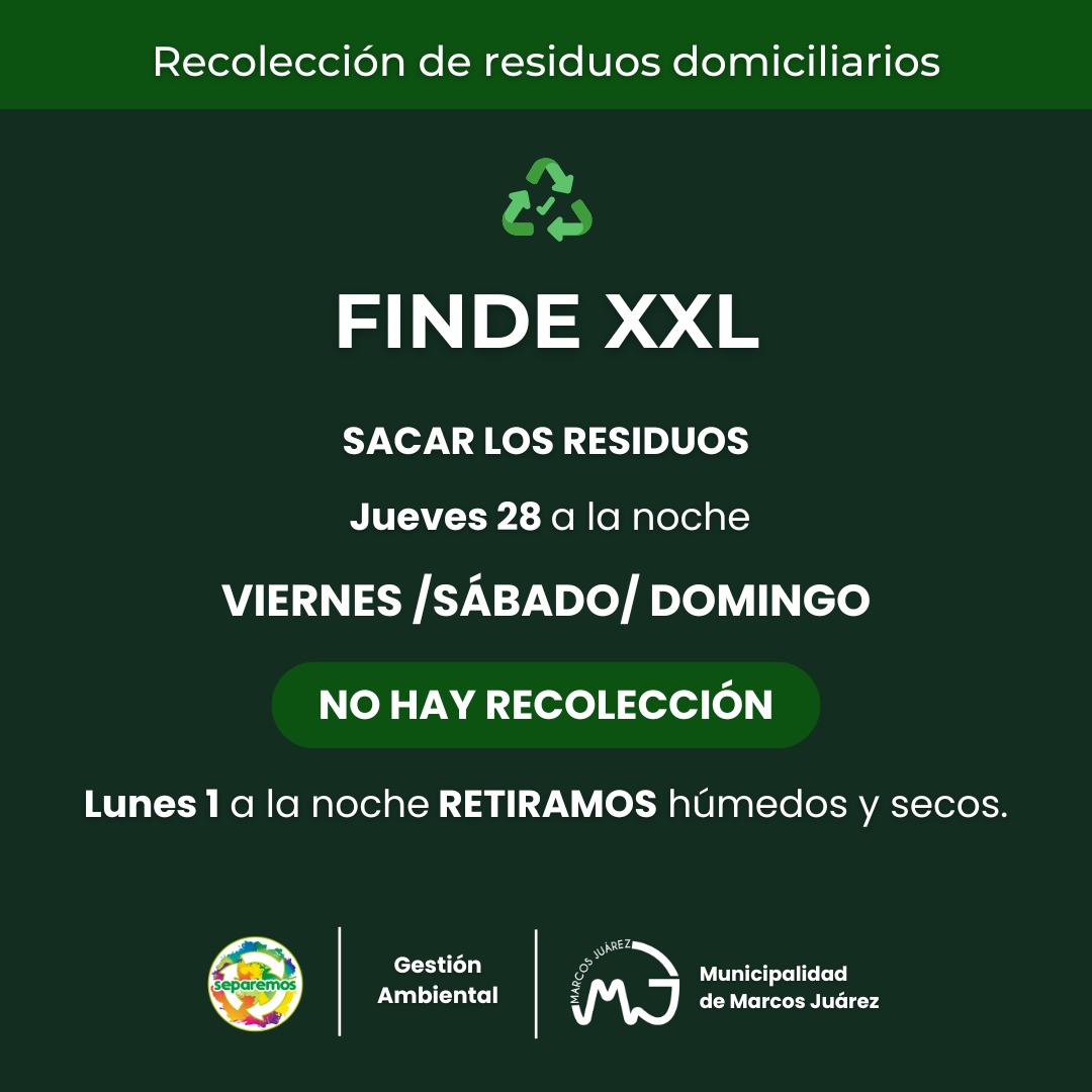 Viernes a domingo de semana santa no habrá recolección de residuos