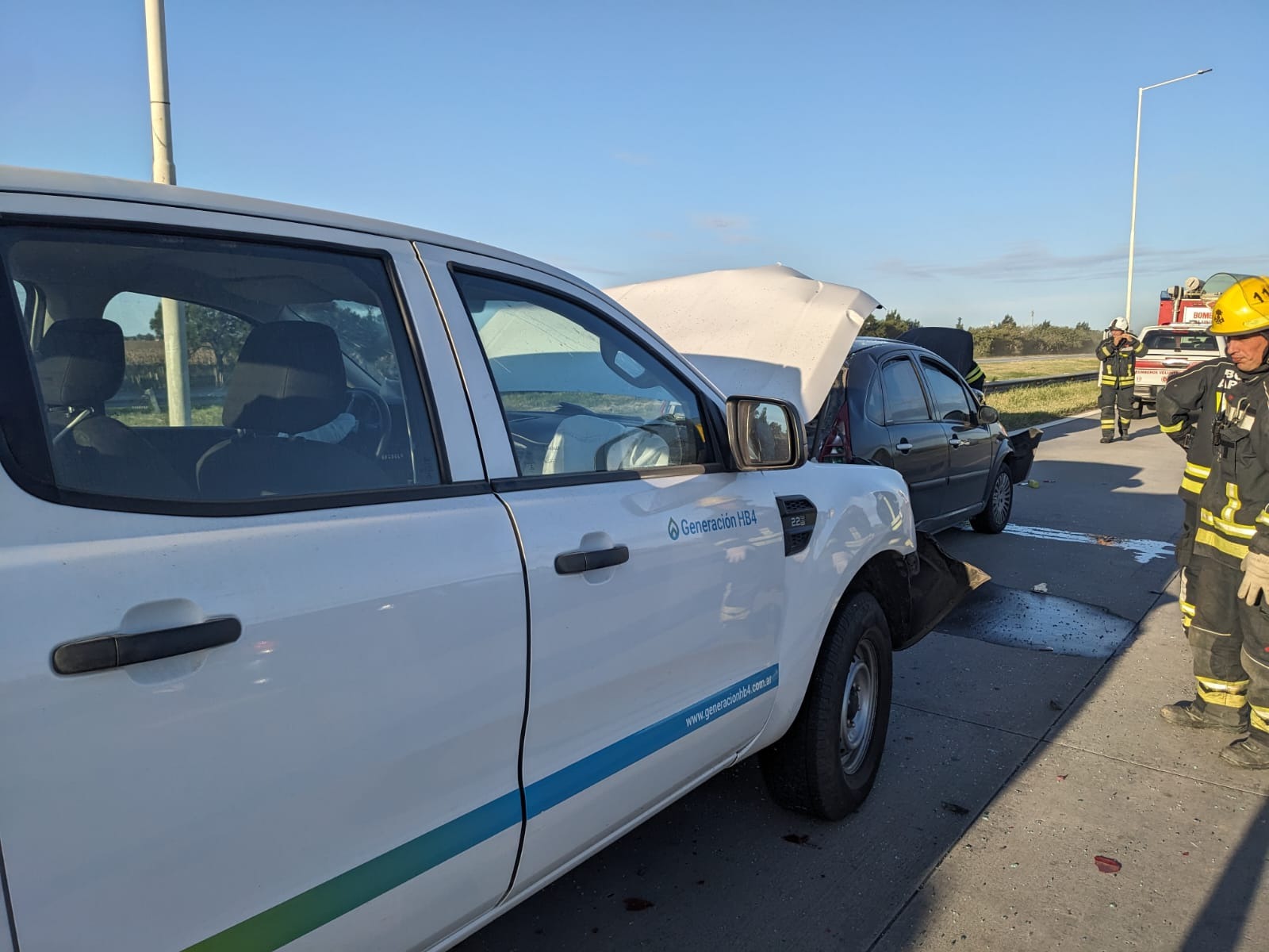 Dos accidentes por alcance ayer en la autopista Córdoba-Rosario a la altura de Armstrong