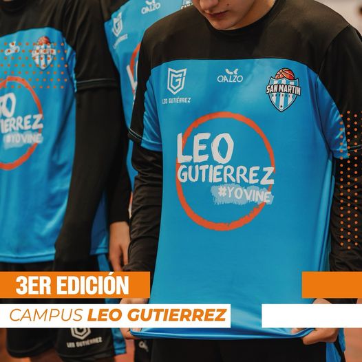 Tercera edición del campus Leo Gutiérrez en el club San Martín del 19 al 21 de julio