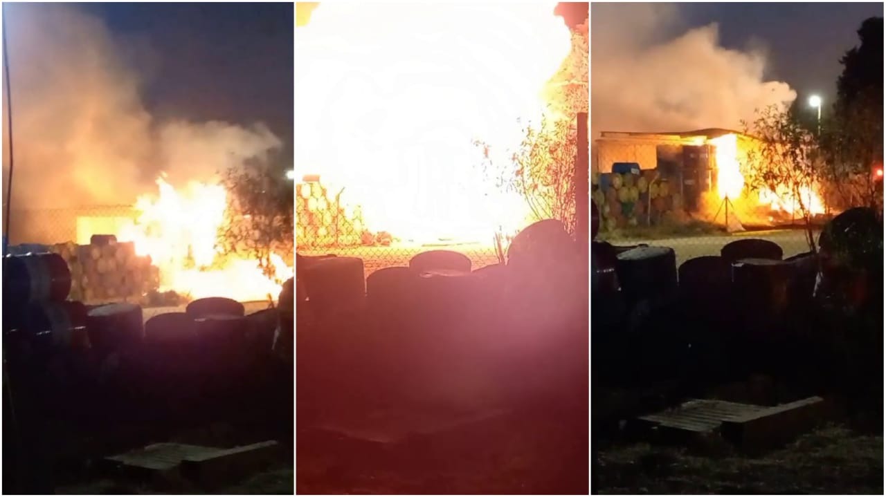 Incendio y explosión en fábrica metalúrgica de Monte Maíz