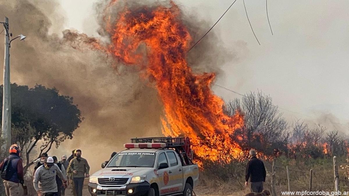 Un detenido por el incendio de Capilla del Monte
