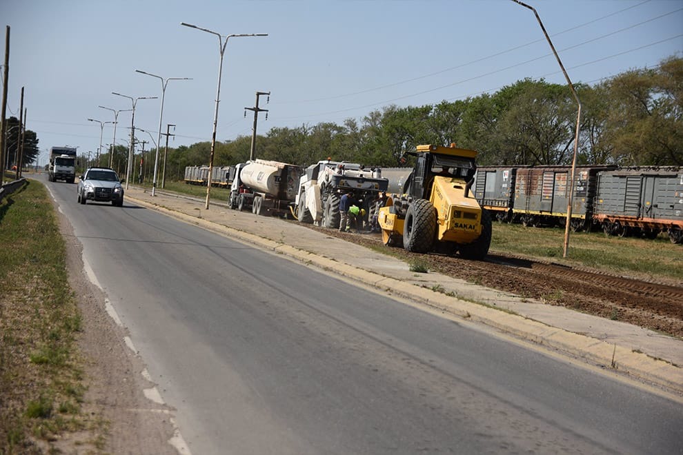 Con tres frentes de obra, avanza la repavimentación de la Ruta Provincial 6