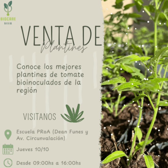 Primera venta de plantines bioinoculados 