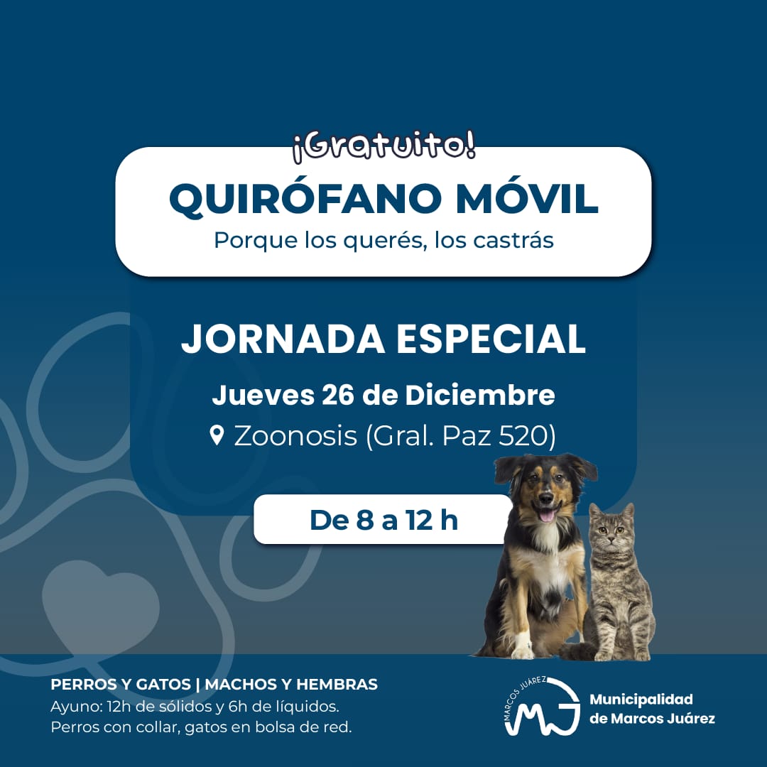 Últimas jornadas de castración gratuita 2024