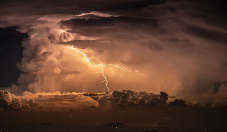 Alerta Amarilla por Tormentas para esta noche de Año Nuevo en Marcos Juárez