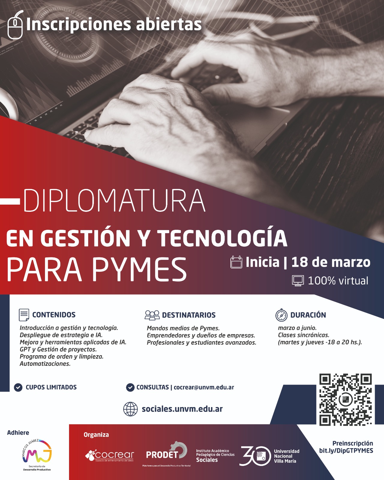 Nueva Diplomatura en Gestión y Tecnología para Pymes