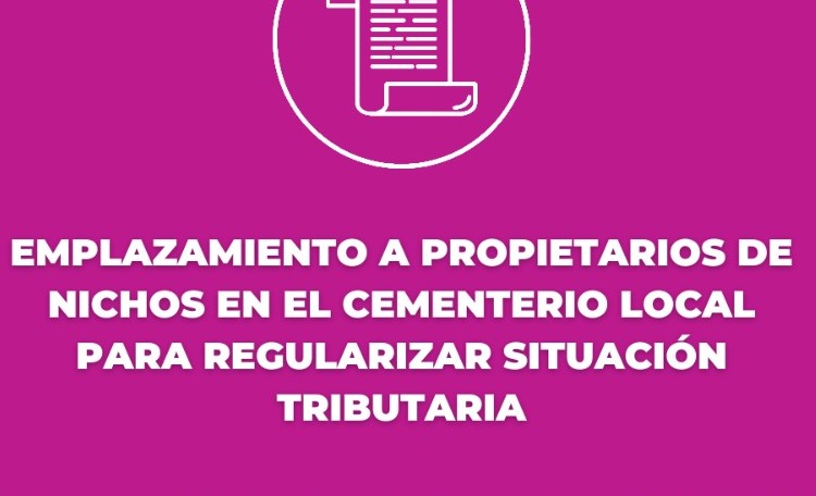 La Municipalidad de Marcos Juárez emplaza a propietarios a regularizar situación tributaria de nichos en el cementerio local 