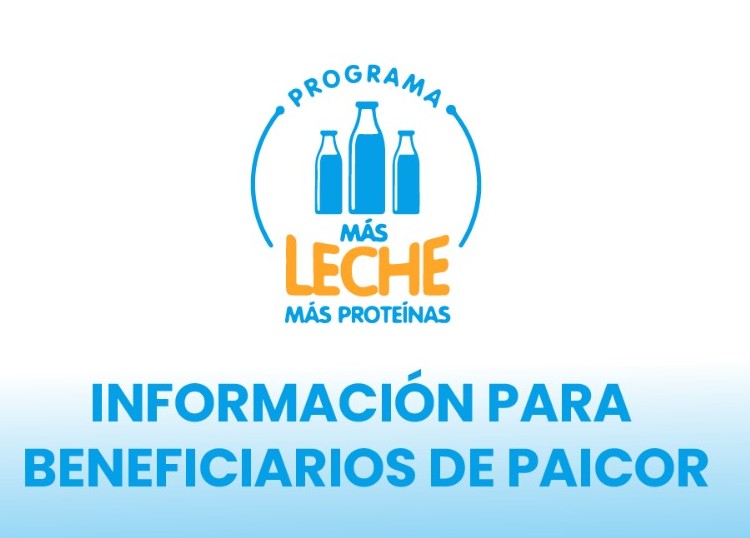 Nueva entrega del programa “Más Leche, Más Proteínas” para beneficiarios de Paicor