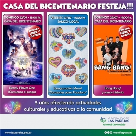 Las Parejas: cine 