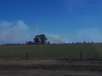 Armstrong: 30 voluntarios trabajaron en un incendio de campo