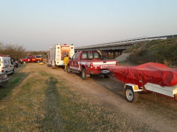 Obreros fueron buscados por voluntarios de la región cuando realizaban mediciones en el canal San Antonio