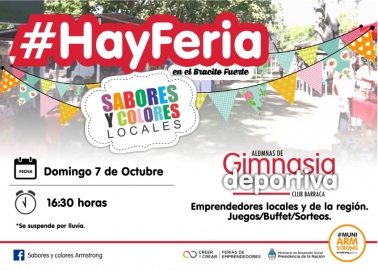 Armstrong: este domingo feria local y regional