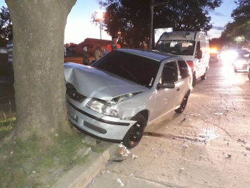 Alcoholizado protagonizó un accidente