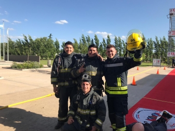 Bomberos de Armstrong campeones del desafío de habilidades en Gálvez