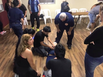 Las Parejas: último curso de RCP de Bomberos Voluntarios