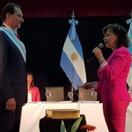 El ing Pedro Dellarossa prestó juramento para su segundo mandato