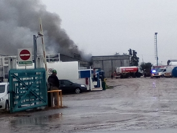 Marcos Juárez: incendio en el galpón de pintura de Bertotto Boglione
