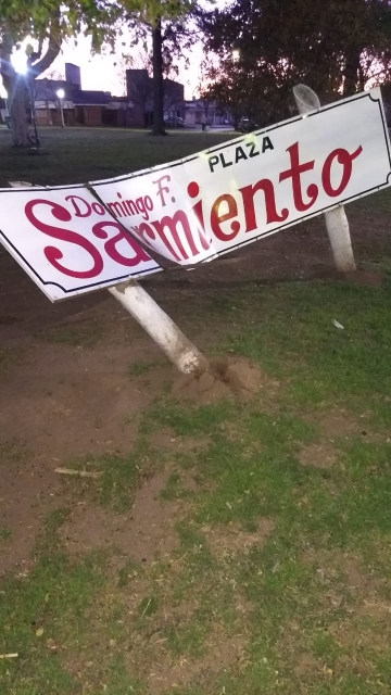 Marcos Juárez: vandalismo en Plaza Sarmiento