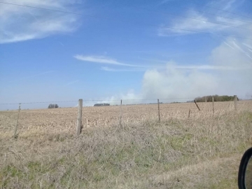 Bomberos de toda la región trabajaron 6 horas en incendio rural al sur de Tortugas