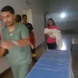 Bomberos Voluntarios de Montes de Oca ayudaron a una mamá en el nacimiento de su hijo