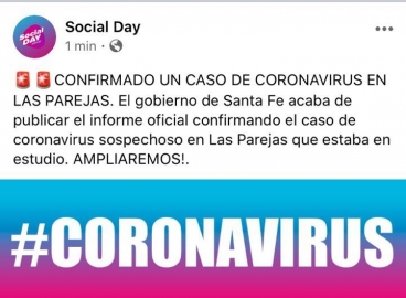Coronavirus: dos casos positivos en Bell Ville, uno en Justiniano Posse y otro en Las Parejas