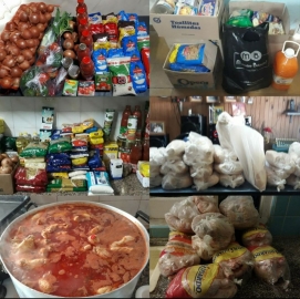 La Peña Sentimiento Boquense entregó 300 platos de comida