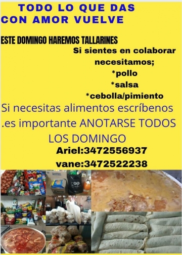 La Peña Sentimiento Boquense entregó 300 platos de comida