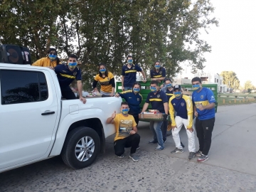 “Estamos organizando una nueva campaña solidaria desde la peña Armstrong es de Boca” comentó el presidente Merlini

