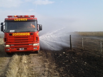 Se incendió un rastrojo causando pérdidas económicas