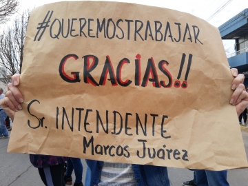 Lucas Tocchetti: “Es una manifestación pacífica con aplausos y banderas argentinas”

