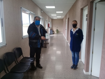Sportivo Atlético Club recibió aportes municipales y termómetro infrarrojo