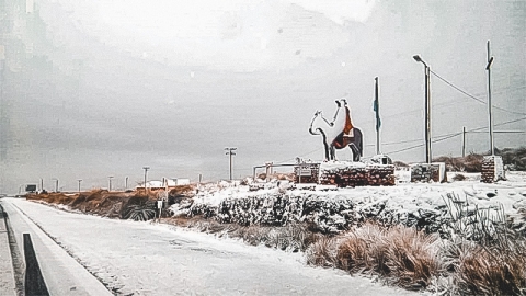 Una nueva nevada llegó a las Sierras de Córdoba 