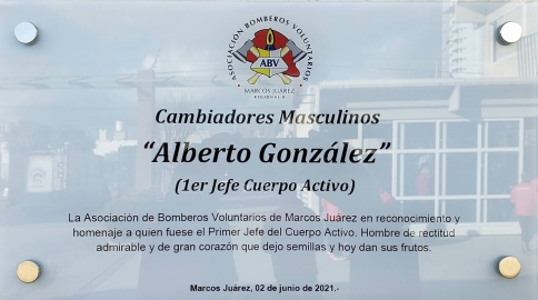 Bomberos Voluntarios inauguraron los nuevos cambiadores de emergencia