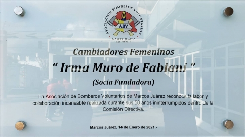 Bomberos Voluntarios inauguraron los nuevos cambiadores de emergencia