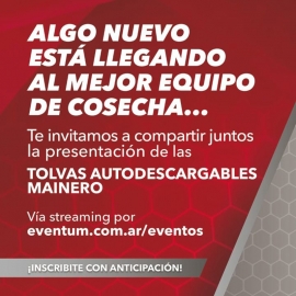 Mainero presenta hoy sus nuevas Tolvas Autodescargables