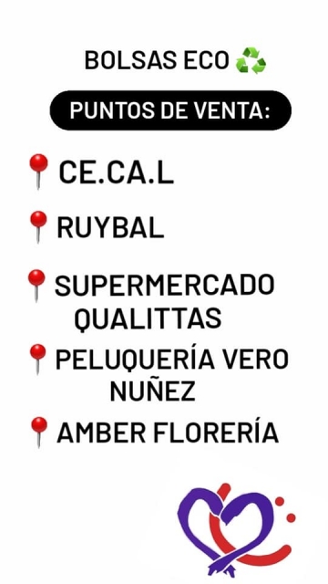 CECAL vende 2000 bolsas ecológicas para infraestructuras
