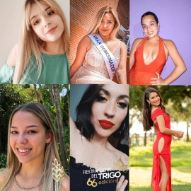 Dos candidatas de Marcos Juárez para Reina Nacional del Trigo 