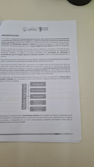 Miravalles: “Para los docentes y no docentes que no estén vacunados, se les pedirá un PCR cada 7 días”