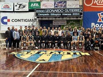 San Martín realizó la presentación oficial del plantel de primera división que representará al club en el Torneo Pre Federal 2023 de básquet