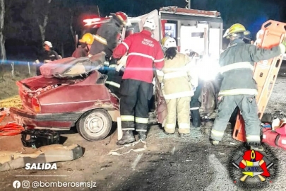 Falleció un conductor de 26 años en un choque frontal en ruta 9