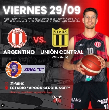 Argentino defiende a punta del torneo Prefederal ante Unión Central