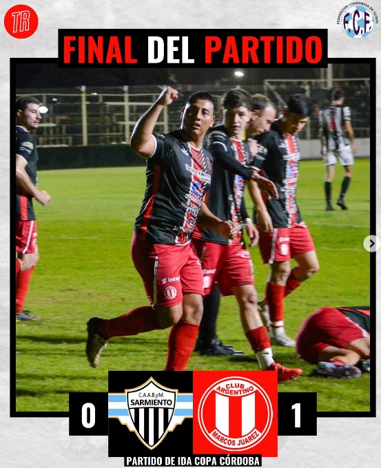 Copa Córdoba: Argentino pegó primero ante Sarmiento en la Calderita